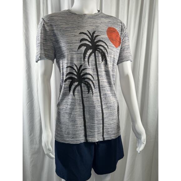 Chip & Pepper Short Sleeves Graphic T-Shirt, Blue & Orange, Sz: M, 87-21 - Picture 1 of 13